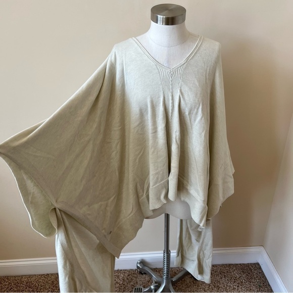 Lululemon free to coast poncho sweater heathered dove gray 13113 - Picture 8 of 13